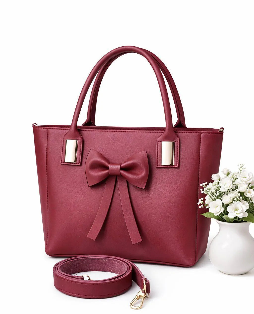 lassy Bow-Detail Luxury Handbag