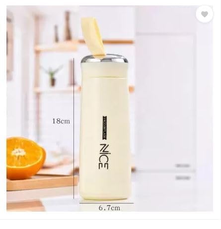 BPA Free Glass Water Bottle | 400ml Portable Tumbler