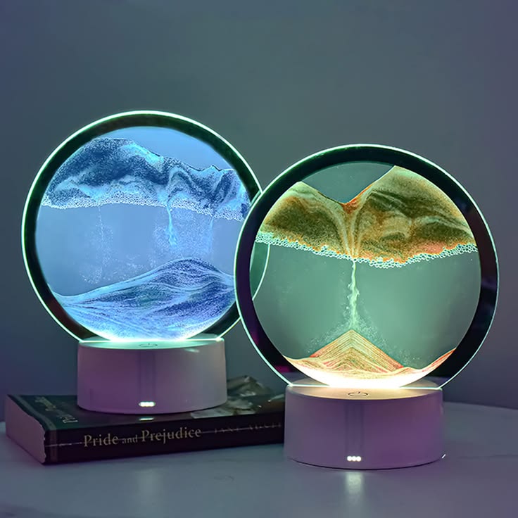 3D Motion Sand Art LED Lamp