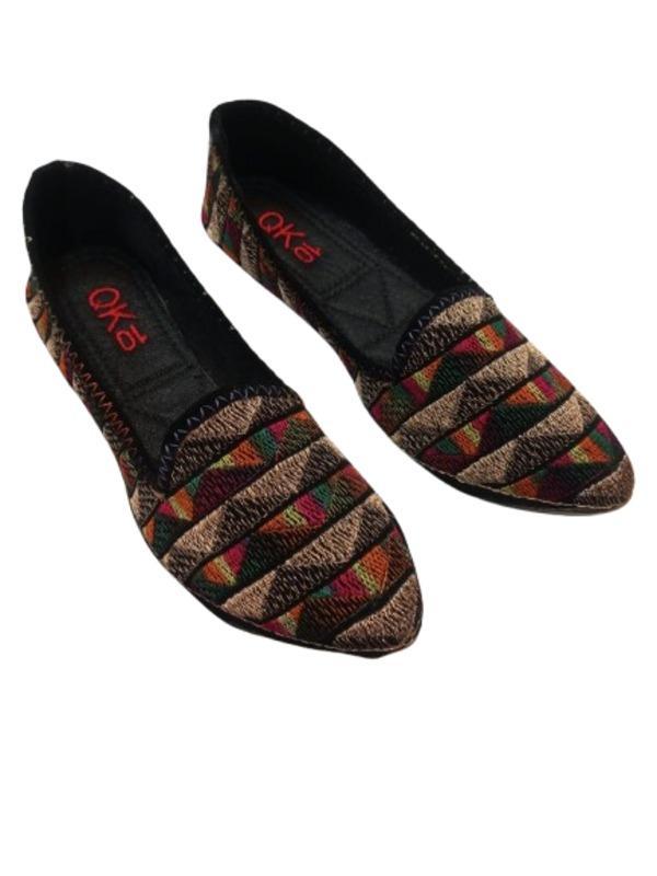 : Premium Hand-Woven Geometric Loafers