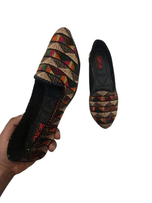 : Premium Hand-Woven Geometric Loafers