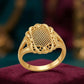 Majestic Golden Mesh Ring:
