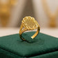 Majestic Golden Mesh Ring: