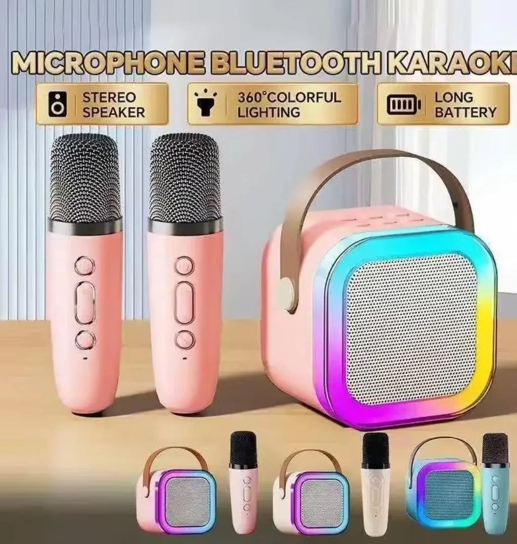 PureVibe Duo | All-in-One Mini Karaoke Set with Dual Microphones