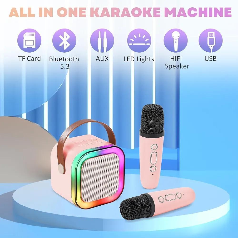 PureVibe Duo | All-in-One Mini Karaoke Set with Dual Microphones