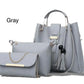 Luxury 3-Piece Maroon Handbag Set