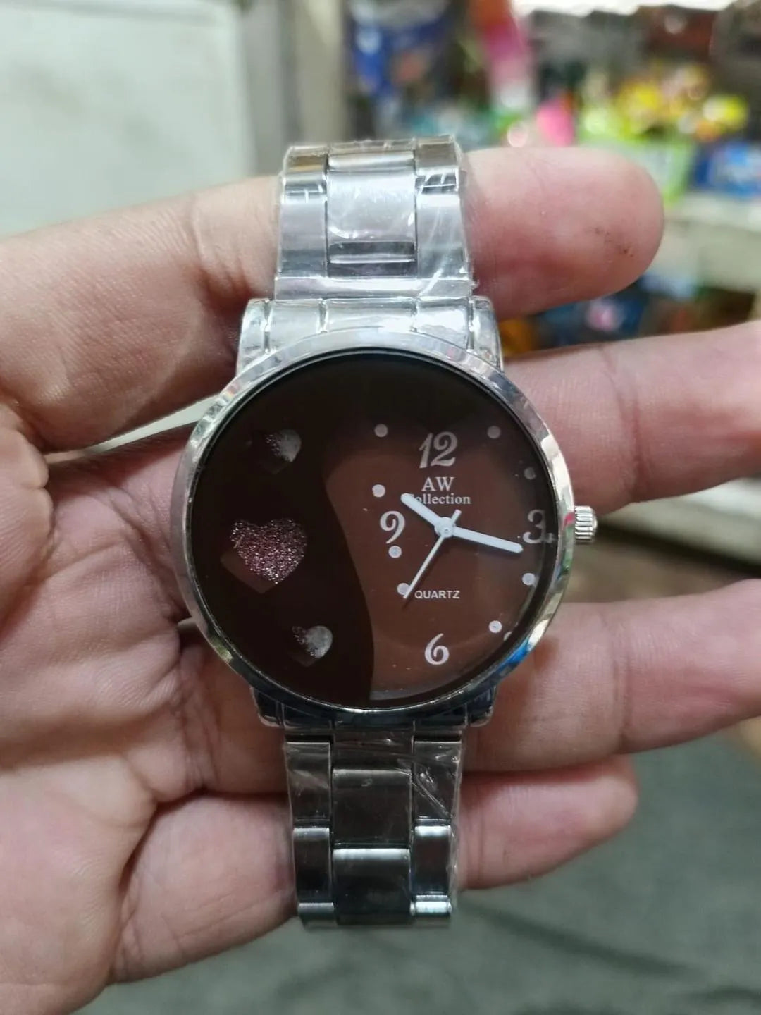 Minimalist Heart-Dial Quartz Watch