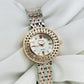 Fortune Time Crystal Luxe — Dual-Tone Women’s Statement Watch