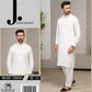 J. Junaid Jamshed Men’s Classic Off-White Graceful Summer/Spring Collection
