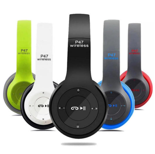 P47 Wireless Hi-Fi Stereo Headphones — 5-in-1 Entertainment Hub