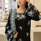 Midnight Bloom Embroidered 3PC Suit