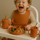 Complete Baby Feeding Set Food Grade Silicone Tableware with Bowl Plate Spoon and Bib