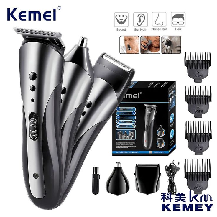 Kemei 3-in-1 Electric Shaver & Trimmer