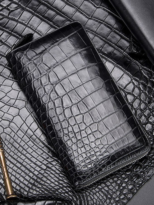 Exotic Artisan: Genuine Crocodile Long Wallet
