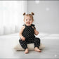 Toddler Black Polka Dot Western Suit Set