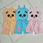 Pink Panda Bear Sleeveless Set for Girls 1-12Y