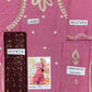 Pink Embroidered Girl's 3-Piece Lawn Suit Set