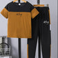 Kids King Print Micro Tracksuit 2 Pcs Black Yellow 1-12Y