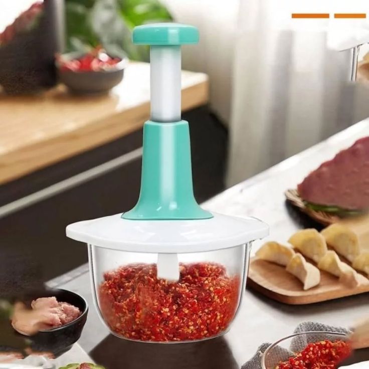 Manual Push Food Chopper