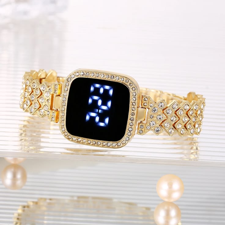 Luxury Diamond Style Women’s Digital Watch