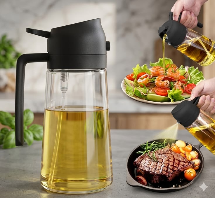 Premium Glass Oil Sprayer Bottle