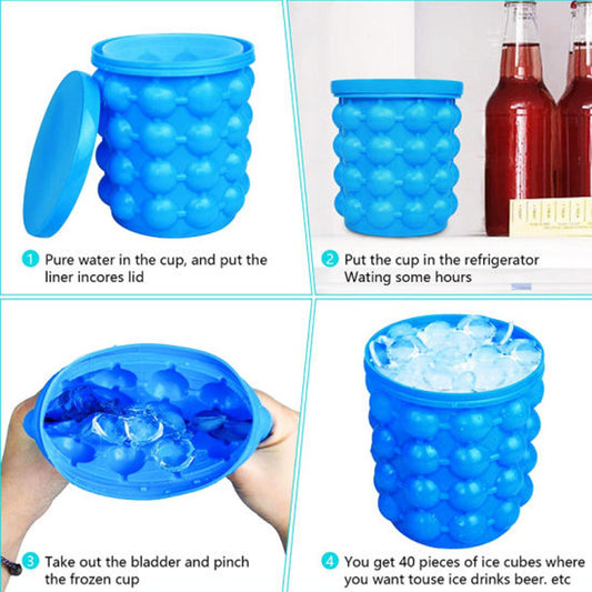 Silicon Ice Jenie | Soft Silicone Magic Ice Cube Maker