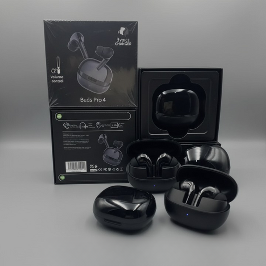 Buds Pro 4 — Chrome Edition Wireless Earbuds