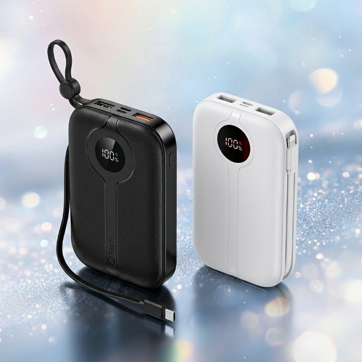 Qtech 20000mAh Power Bank 22.5W PD Fast Charging